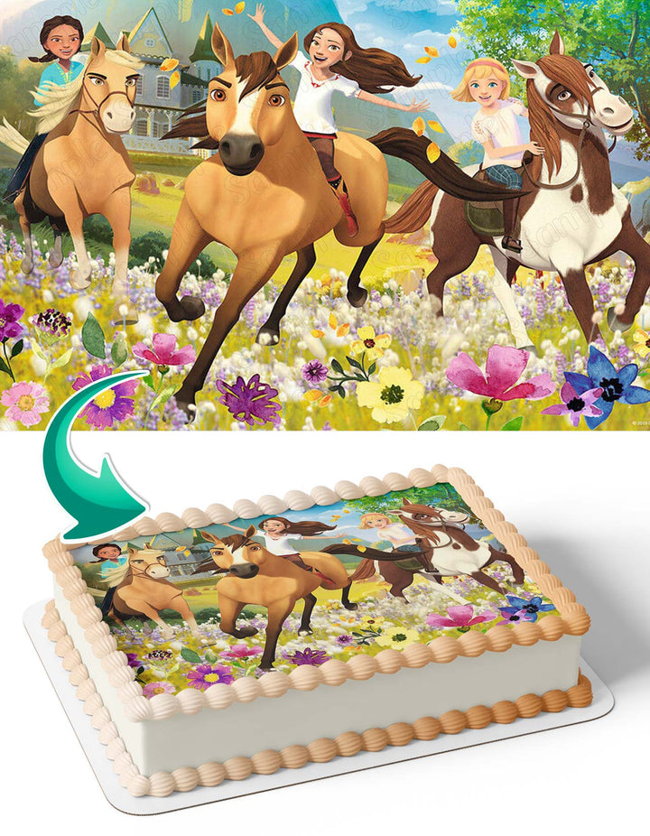 Spirit Riding Free Horse Edible Cake Toppers