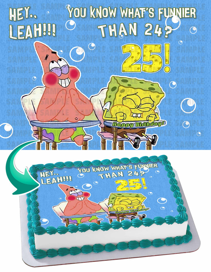 SpongeBob Sponge bob Patrick You Know Whats Funnier Than 24 Edible Cake Toppers