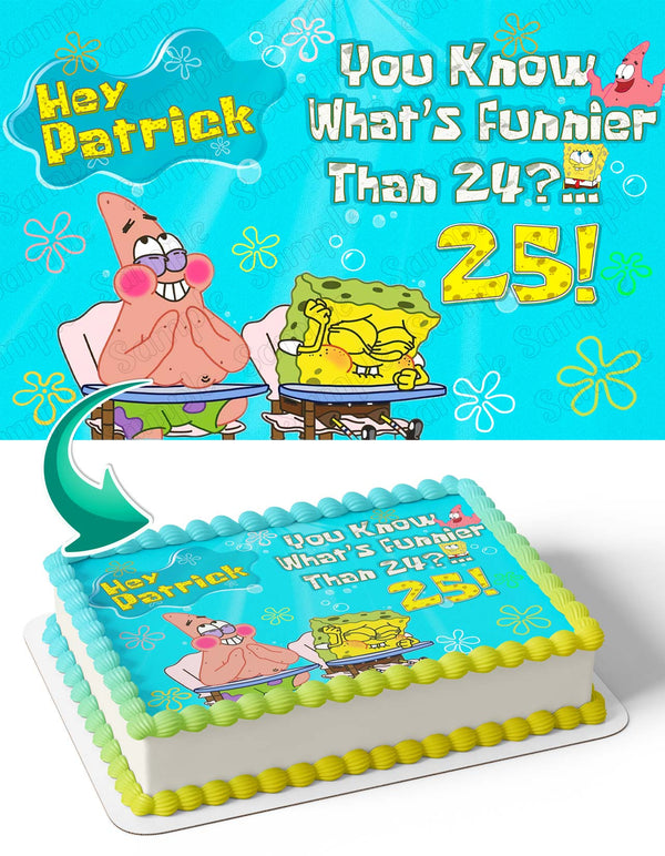 SpongeBob Whats Funnier Than 24 2023 Edible Cake Toppers