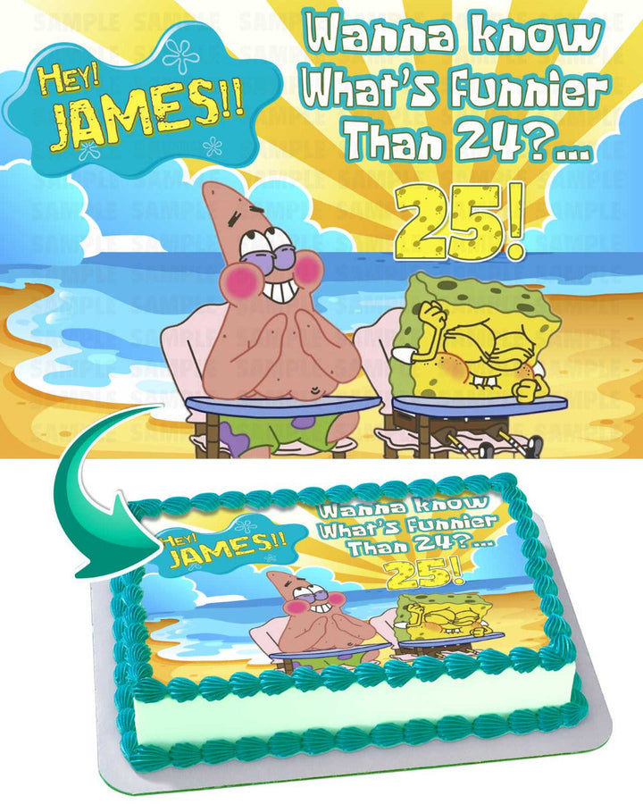Spongebob Whats Funnier than 24 Edible Cake Toppers