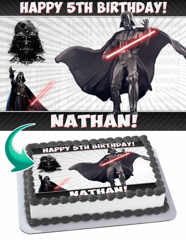 Darth Vader Edible Cake Toppers
