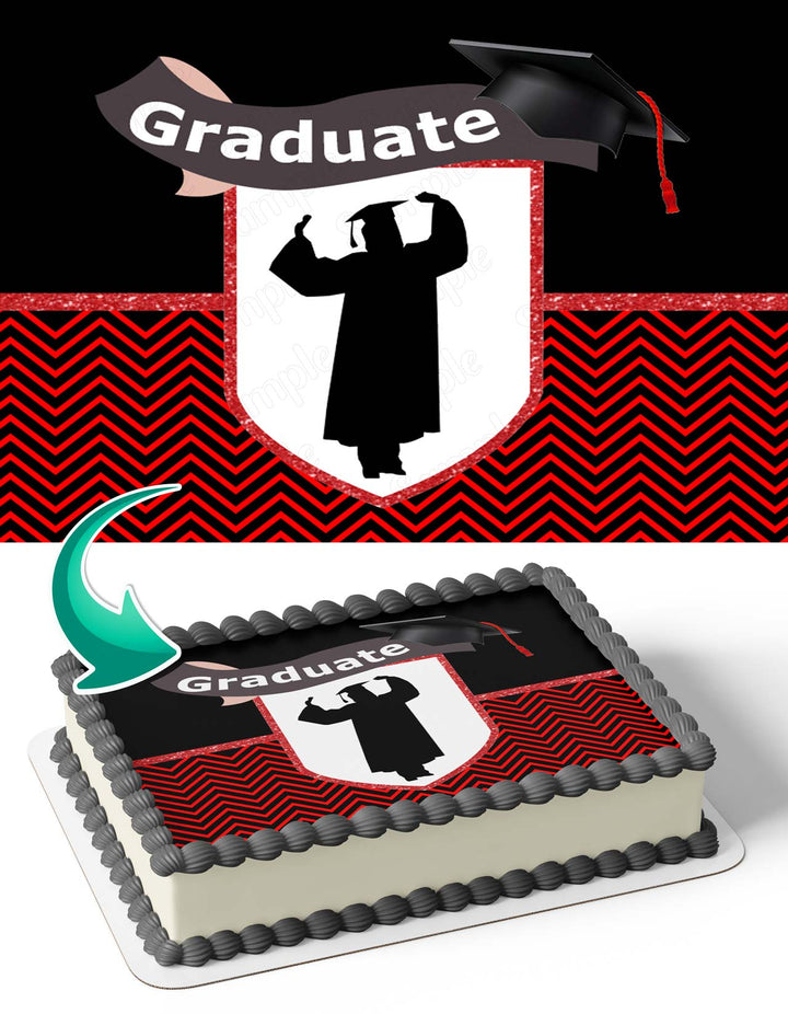 Student Graduation Congrats CongratulationsSGC Edible Cake Toppers