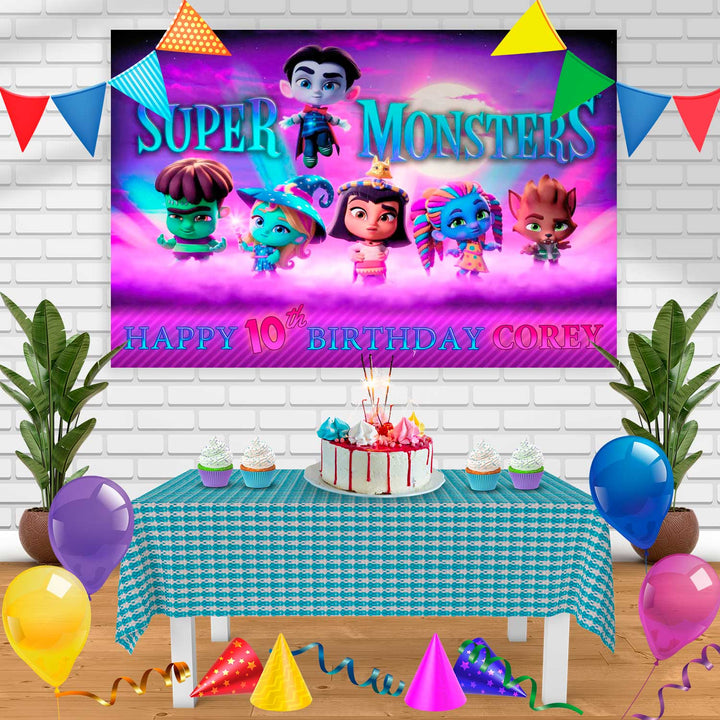super monsters2 Birthday Banner Personalized Party Backdrop Decoration
