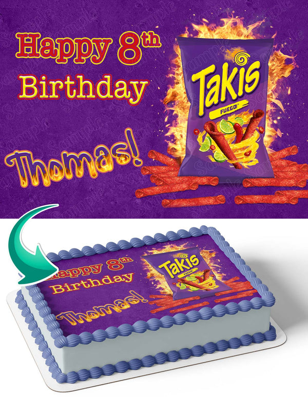 Takis Nachos Snack Edible Cake Toppers