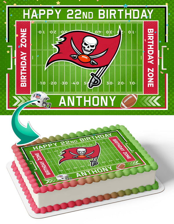 Tampa Bay Buccaneers Edible Cake Toppers