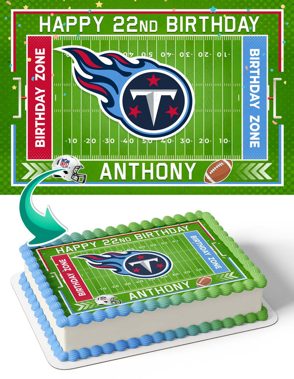 Tennessee Titans Edible Cake Toppers