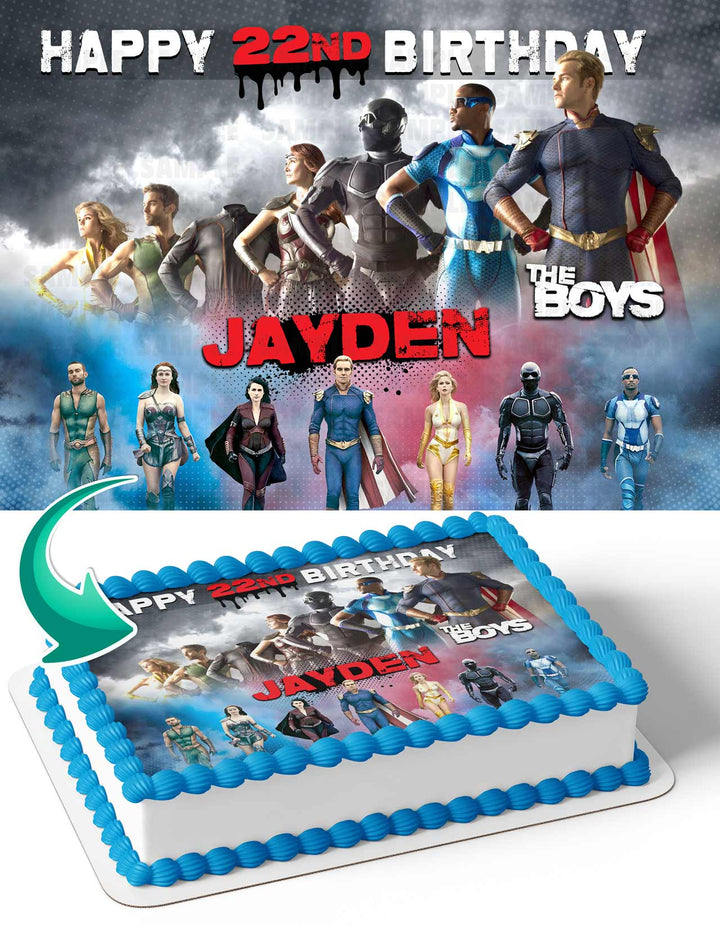 The Boys TV Series Edible Cake Toppers