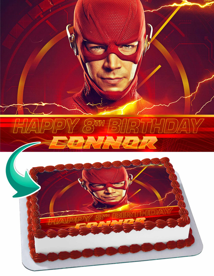 The Flash Edible Cake Toppers