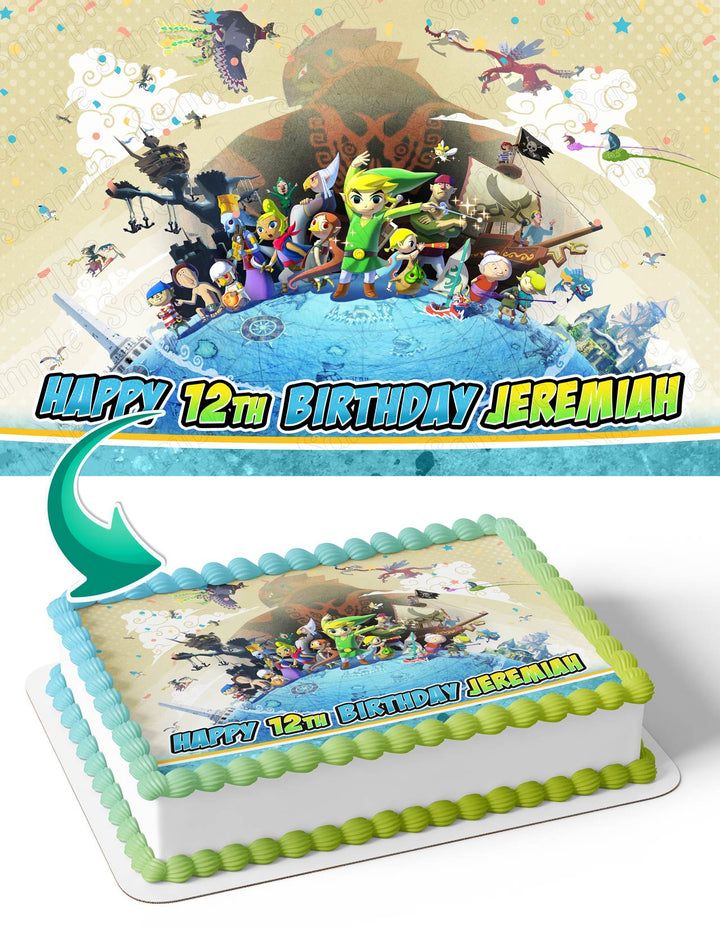 The Legend of Zelda The Wind Waker Edible Cake Toppers