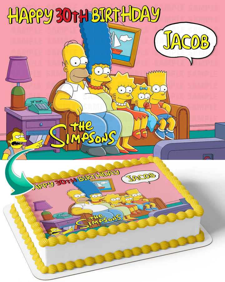 The Simpsons Edible Cake Toppers