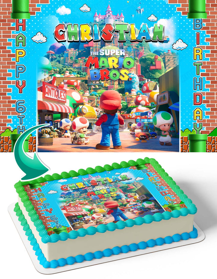 The Super Mario Bros Movie Edible Cake Toppers