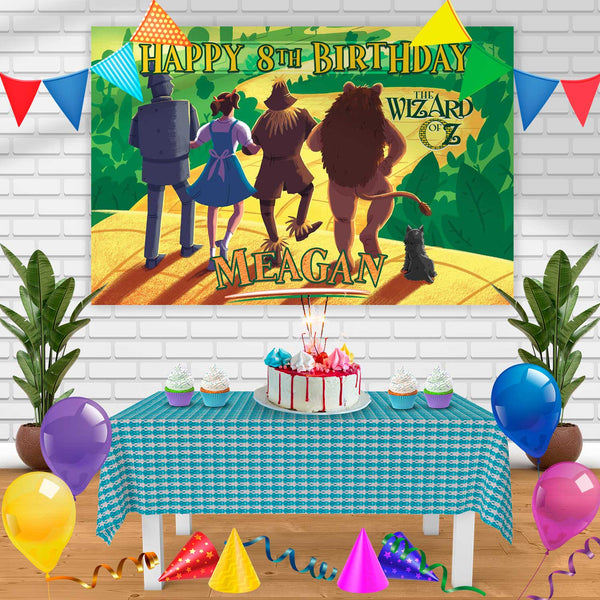 The Wizard Of Oz N Birthday Banner Personalized Party Backdrop Decoration