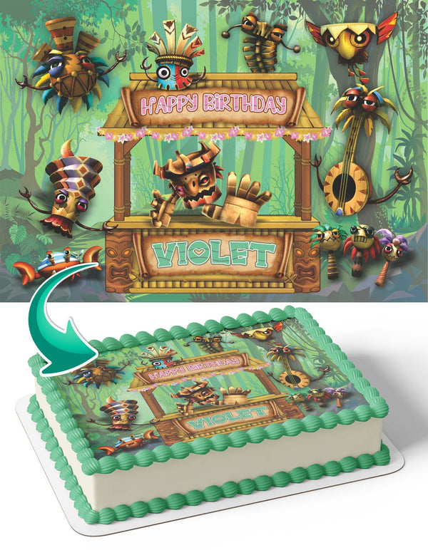 Tiki Tak Tribe Edible Cake Toppers