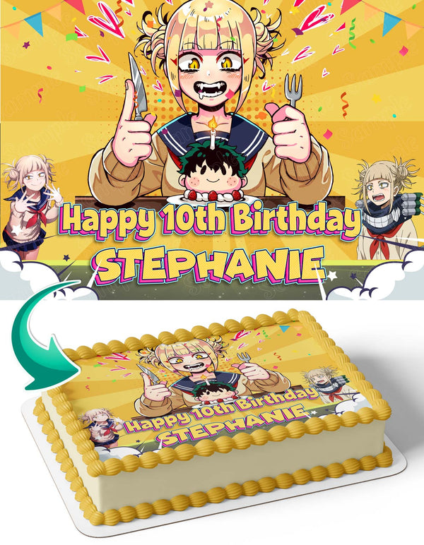 Toga Himiko My Hero Academia Edible Cake Toppers