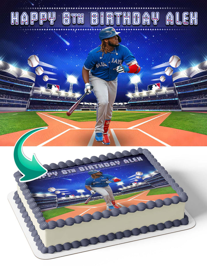 Toronto Blue Jays Vladimir Guerrero Jr Edible Cake Toppers