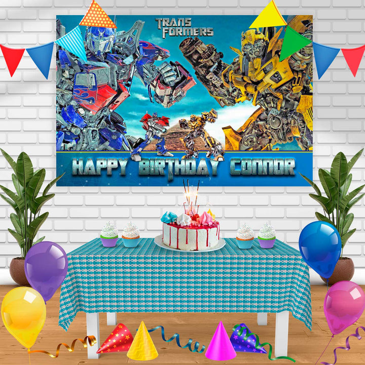 TRANSFORMER3 Birthday Banner Personalized Party Backdrop Decoration