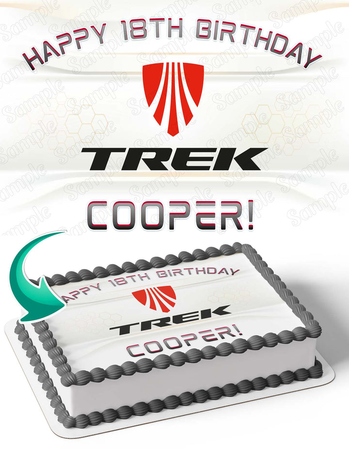 Trek Bicycle Bike Edible Cake Toppers