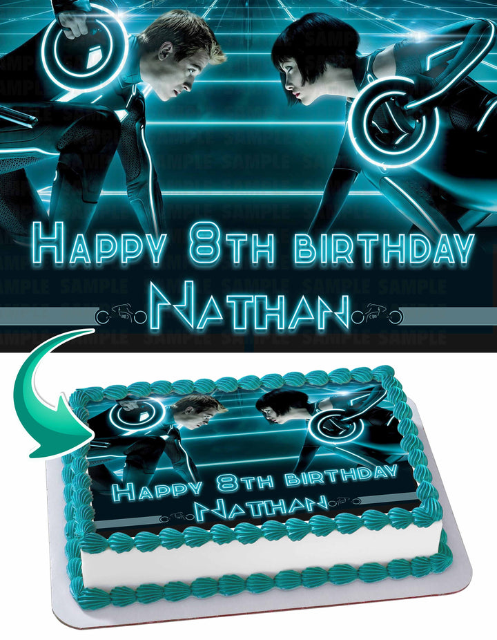 Tron Edible Edible Cake Toppers