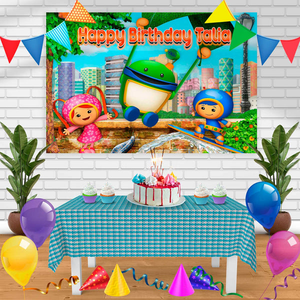 umizoomi Birthday Banner Personalized Party Backdrop Decoration