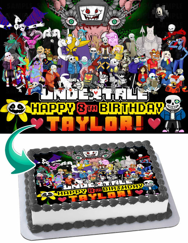 Undertale Edible Cake Toppers