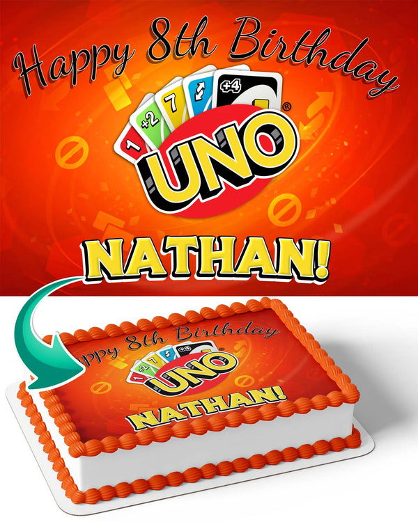 Uno Cards Edible Cake Toppers