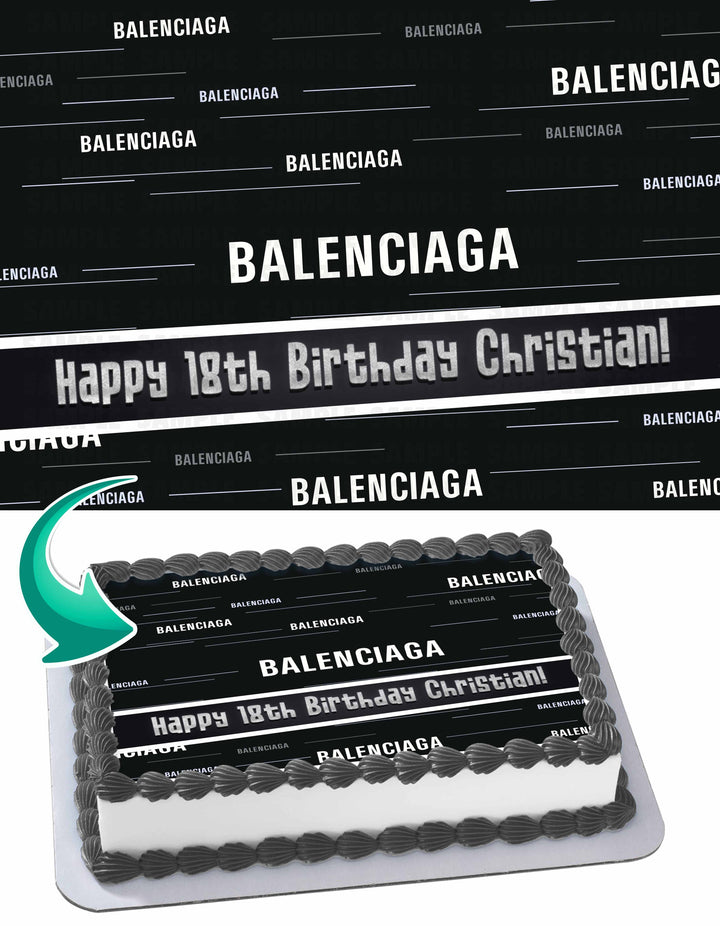 Valenciaga Edible Cake Toppers