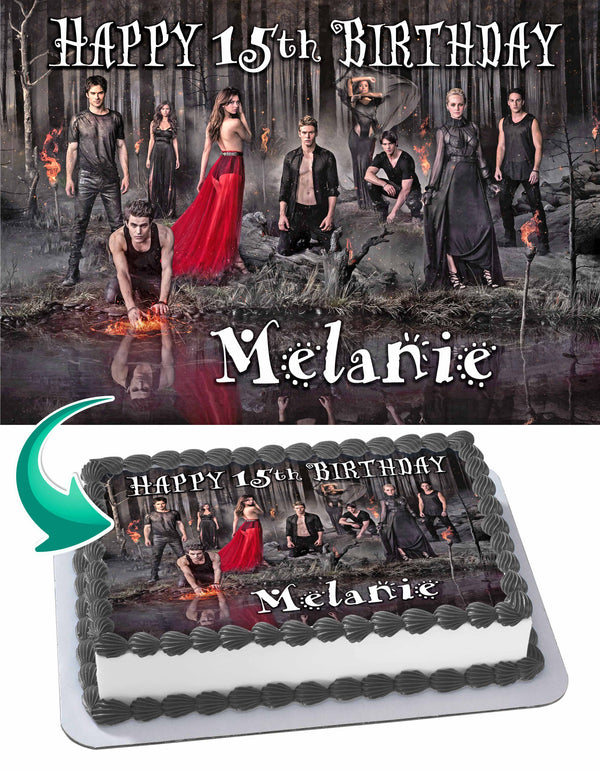 Vampire Diaries Edible Cake Toppers