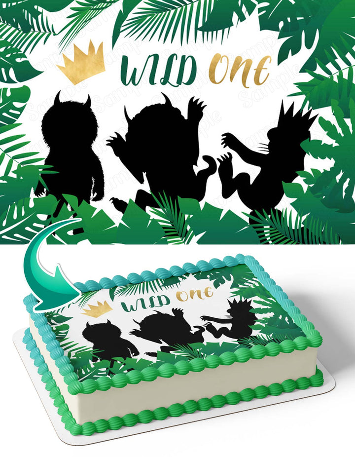 Wild Jungle Green CreaturesWJC Edible Cake Toppers