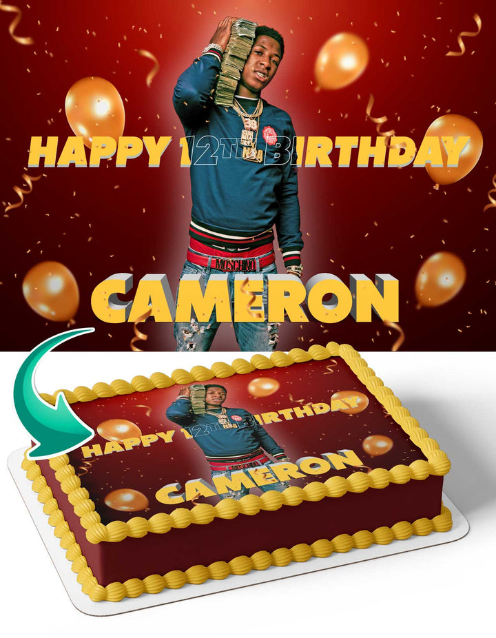 Youngboy Never Broke Again NBA Edible Cake Toppers