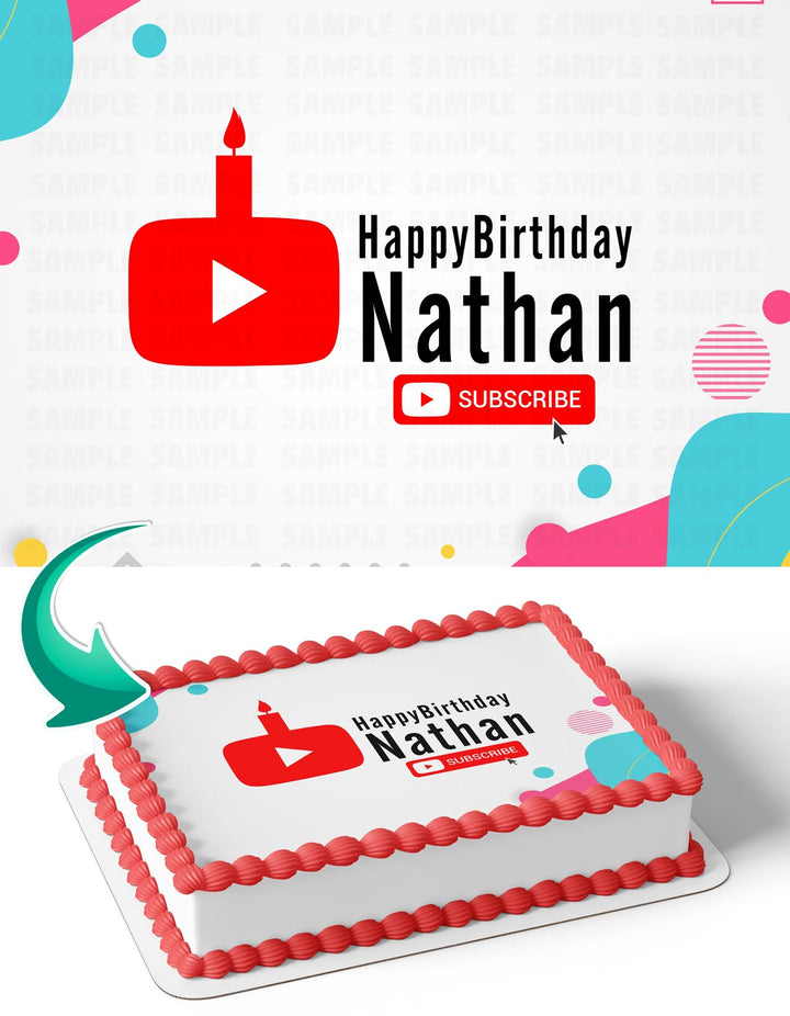 Youtube Edible Cake Toppers