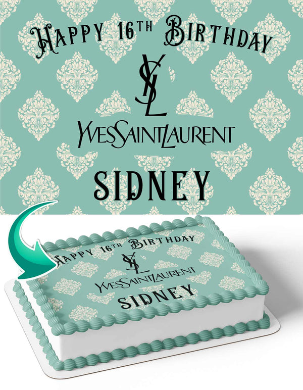 Yves Saint Laurent Edible Cake Toppers