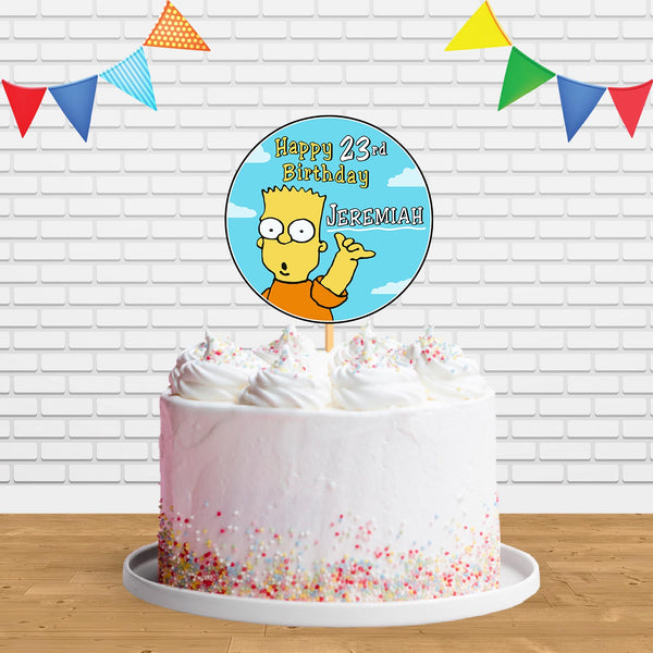 Bart The Simpson Ct Cake Topper Centerpiece Birthday Party Decorations