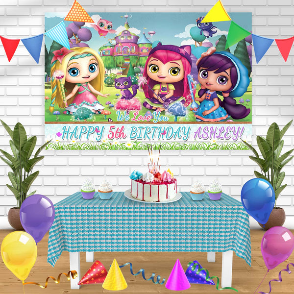 Little Charmers Bn Birthday Banner Personalized Party Backdrop Decoration