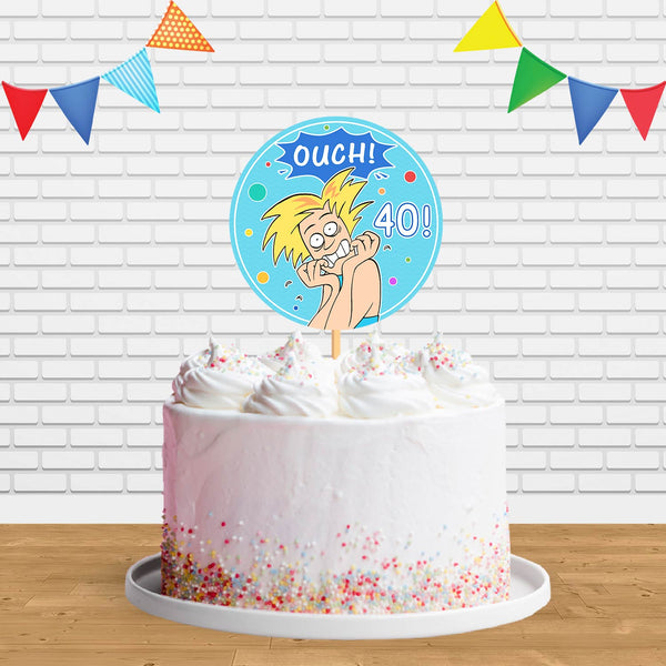 Ouch 40 Ct Cake Topper Centerpiece Birthday Party Decorations