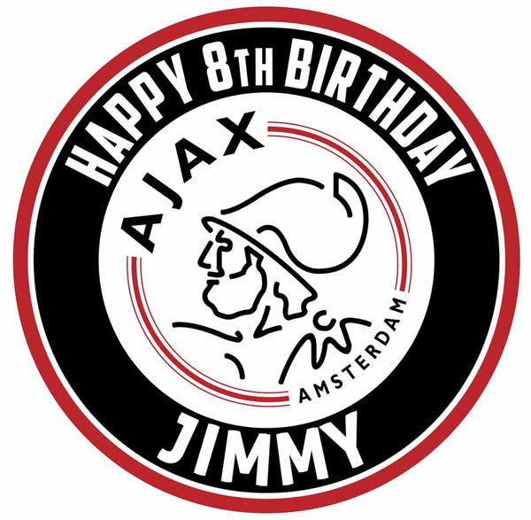 AFC Ajax Edible Cake Toppers Round