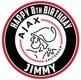 AFC Ajax Edible Cake Toppers Round