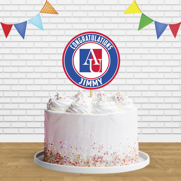 American University Washington DC Cake Topper Centerpiece Birthday Party Decorations