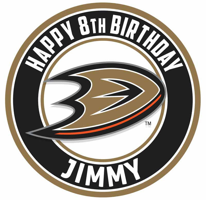 Anaheim Ducks Edible Cake Toppers Round