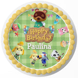 Animal Crossing Edible Cake Toppers Round