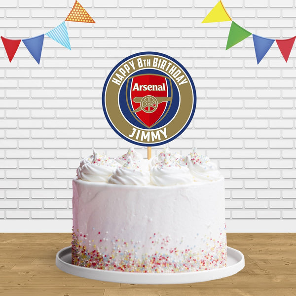 Arsenal Cake Topper Centerpiece Birthday Party Decorations