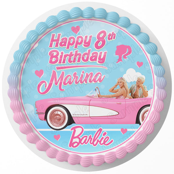 Barbie Movie 2023 Rd Edible Cake Toppers Round