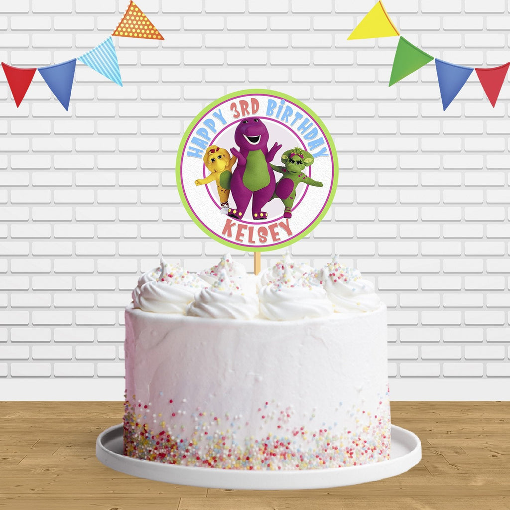 Barney Friends Cake Topper Centerpiece Birthday Party Decorations