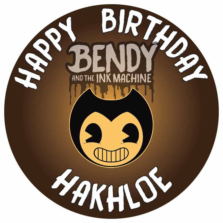 Bendy and the Ink Machine Edible Cake Toppers Round
