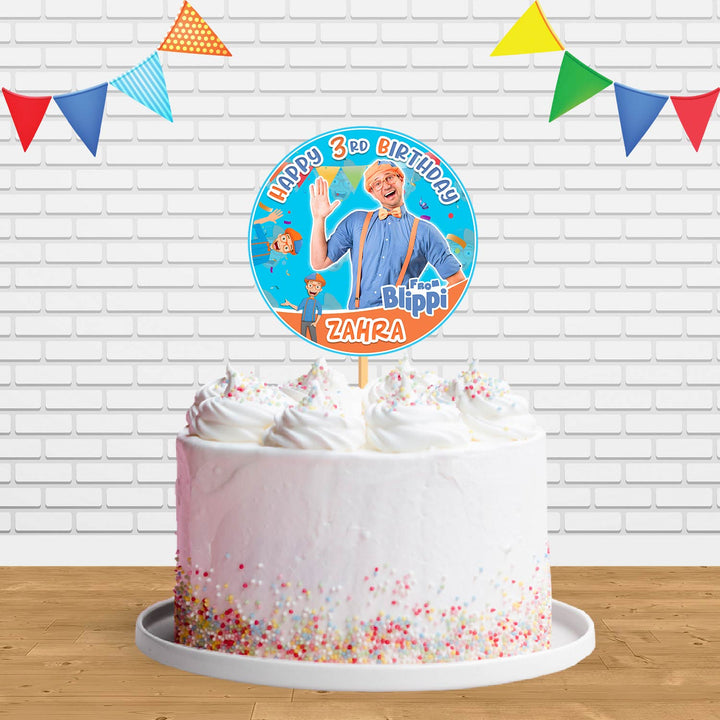 Blippi Ct Cake Topper Centerpiece Birthday Party Decorations