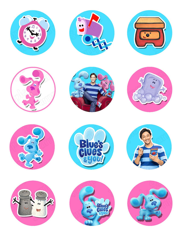 Blues Clues Edible Cupcake Toppers
