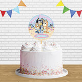 Bluey Girl Cute Cake Topper Centerpiece Birthday Party Decorations