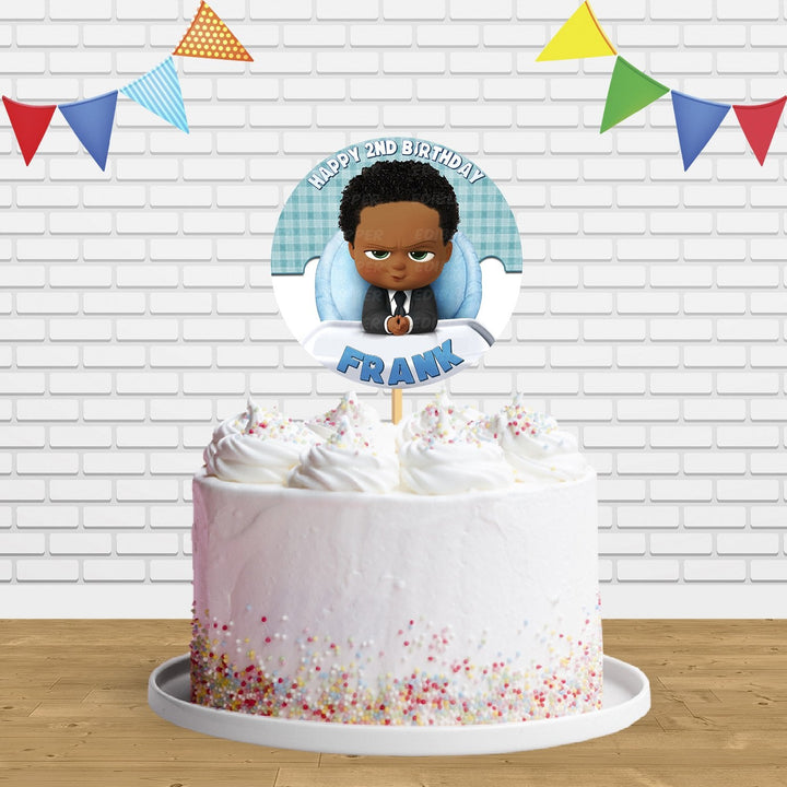 Boss Baby African American C1 Cake Topper Centerpiece Birthday Party Decorations