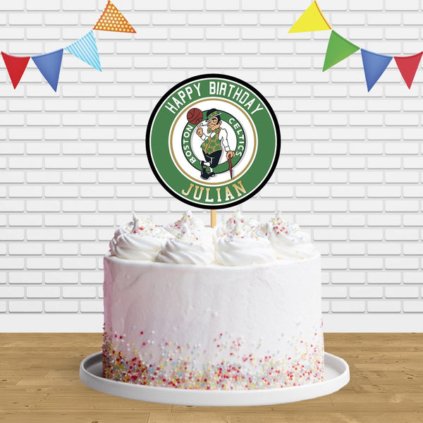 Boston Celtics Cake Topper Centerpiece Birthday Party Decorations