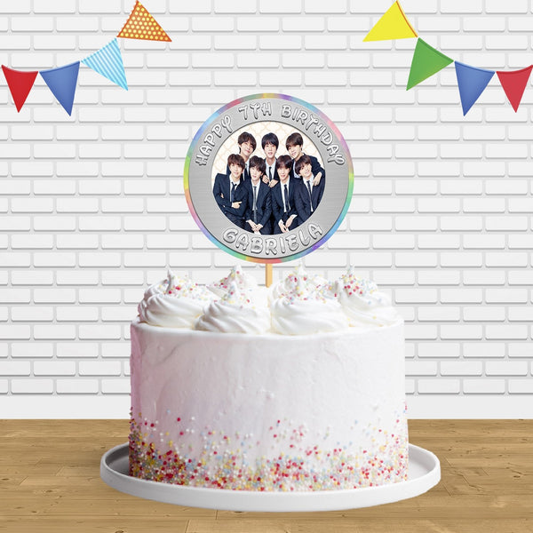 BTS Cake Topper Centerpiece Birthday Party Decorations