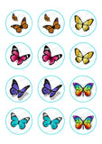 Butterfly Edible Cupcake Toppers